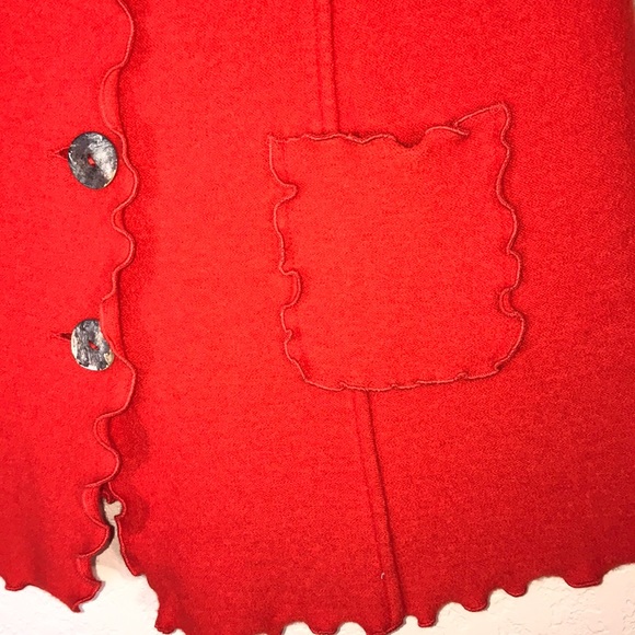 NWT Venario Frill Collar Boiled Wool Vest - Picture 3 of 4